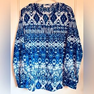 Calvin Klein Button Front Blouse Top